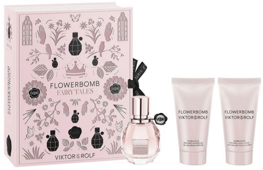 Coffret Flowerbomb : Eau de Parfum 50 ml + Crème Corps + Gel Douche