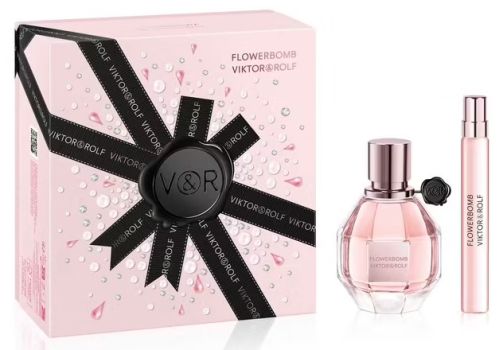 Coffret Flowerbomb Noël 2023 : Eau de parfum 50 ml + Eau de parfum 10 ml