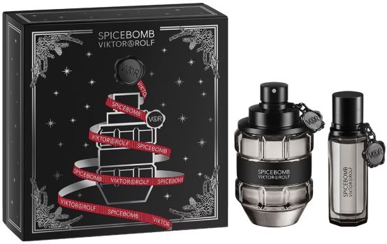 Coffret Spicebomb Noël 2022 : Eau de toilette 90 ml + Format voyage 20 ml