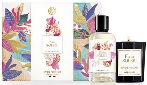 Coffret Noël Plein Soleil : Eau de parfum 100 ml + Bougie