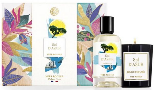 Coffret Noël Sel d'Azur : Eau de parfum 100 ml + Bougie