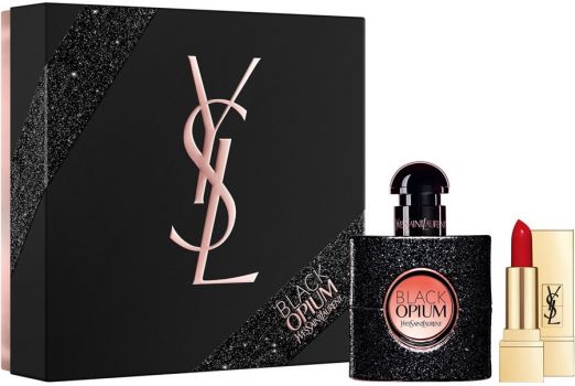 Coffret Black Opium : Eau de parfum 30 ml + Rouge à Lèvres