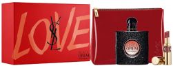 Yves Saint Laurent Coffret Black Opium : Eau de parfum 50 ml + Rouge à Lèvres + Trousse pas chers