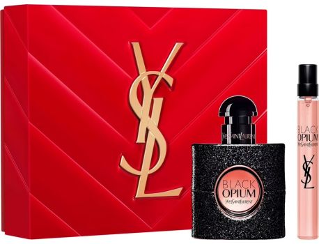 Coffret Black Opium Saint Valentin 2024 : Eau de parfum 30 ml + Eau de parfum 10 ml