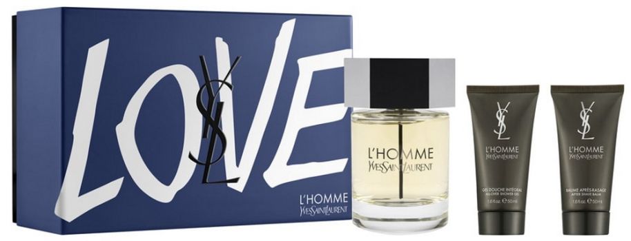 Coffret Fête des Pères L'Homme : Eau de Toilette 100 ml + Gel Douche + Baume Après-Rasage