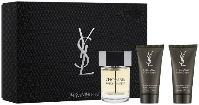 Coffret L'Homme Noël 2024 : Eau de toilette 100 ml + Gel douche 50 ml + Baume après-rasage 50 ml