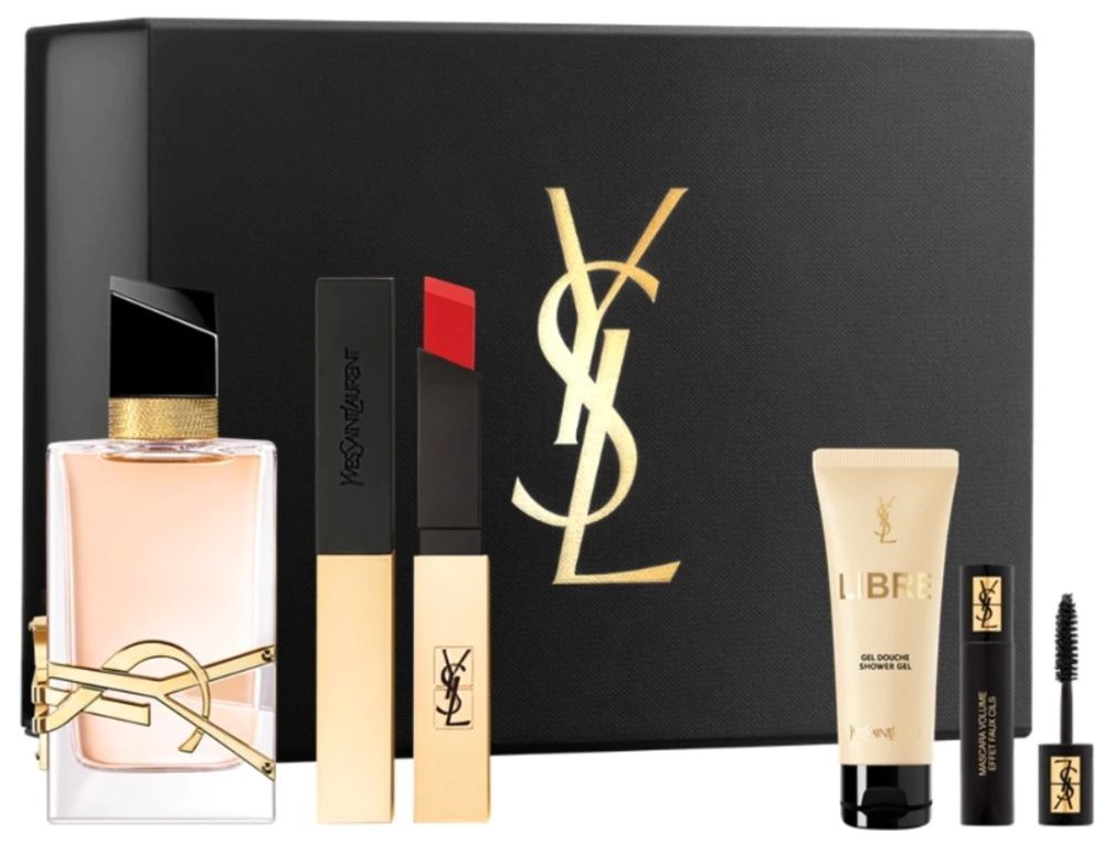 Yves Saint Laurent Coffret Libre Eau de toilette 50 ml + Gel Douche + Mascara + Rouge à Lèvre