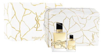 Coffret Libre Noël 2023 : Eau de parfum 50 ml + Eau de parfum 7.5 ml + Trousse