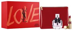 Yves Saint Laurent Coffret Mon Paris : Eau de parfum 50 ml + Trousse + Rouge à Lèvres pas chers