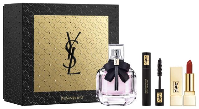 Coffret Mon Paris Noël 2022 : Eau de parfum 50 ml + Mascara + Rouge à lèvres