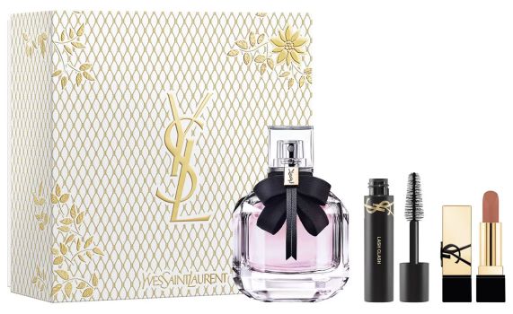 Coffret Mon Paris Noël 2024 : Eau de parfum 50 ml + Mascara + Rouge à lèvres