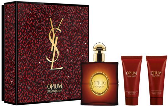 Coffret Opium : Eau de toilette 50 ml + Lait Corps + Gel Douche