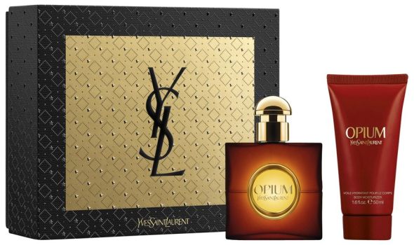 Coffret Opium Noël 2022 : Eau de toilette 30 ml + Lait corps 50 ml