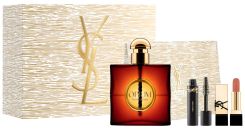 Coffret Opium Noël 2025 : Eau de parfum 90 ml + Mascara + Rouge à lèvres + Pochette pas chère