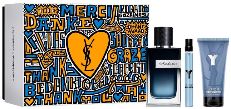 Coffret Y Edition limitée 2023 : Eau de parfum 100 ml + Gel douche 50 ml + Eau de parfum 10 ml