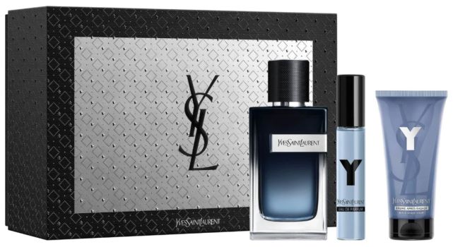 Coffret Y Noël 2022 : Eau de parfum 100 ml + Baume après-rasage 50ml + Format voyage 10 ml