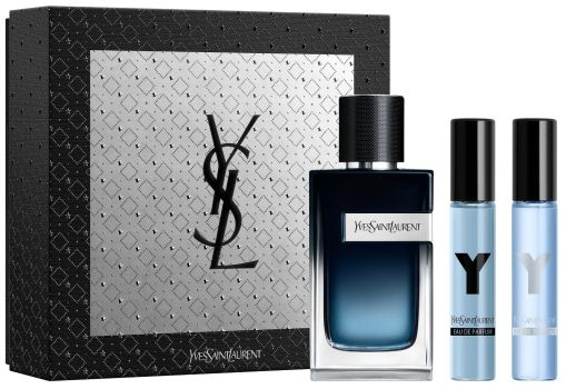 Coffret Y Noël 2022 : Eau de parfum 100 ml + Format voyage 10 ml + Eau de toilette format voyage 10 ml