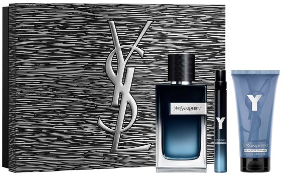Coffret Y Noël 2025 : Eau de parfum 100 ml + Format voyage 10 ml + Gel douche 50 ml