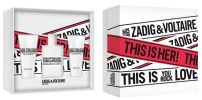 Zadig & Voltaire Coffret THIS IS HER! : Eau de parfum 50 ml + Baume Corps + Gel Douche pas chers