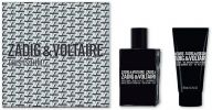 Zadig & Voltaire Coffret This is Him! : Eau de toilette 50 ml + Gel Douche pas chers