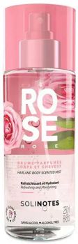 Brume cheveux et corps Solinotes Body Mist Rose 250 ml