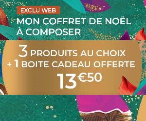 3 produits pour 13€90 + une boîte cadeau offerte