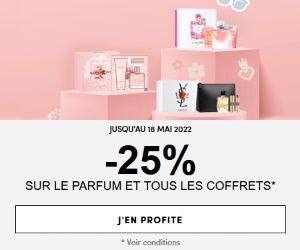 -25% sur les parfums et les coffrets