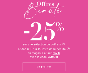 Offre beauté : -25% dès 89 euros d'achats, avec la carte de fidélité