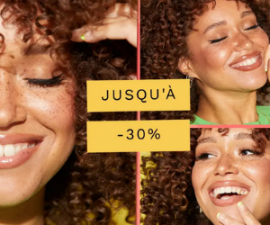 Jusqu’à -30% sur une sélection de produits Beauté
