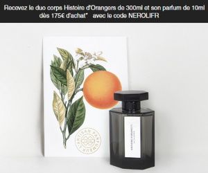 Recevez le duo pour le corps Histoire d’Orangers de 300ml ainsi que son parfum format voyage de 10ml dès 175€ d’achat