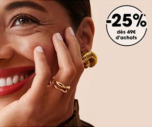-25% dès 49€ d'achat sur une sélection de produits