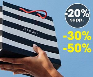 -20% supplémentaires dès 3 produits soldés achetés