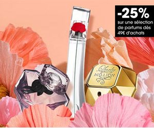 -25% sur une sélection de parfums dès 49€ d'achat